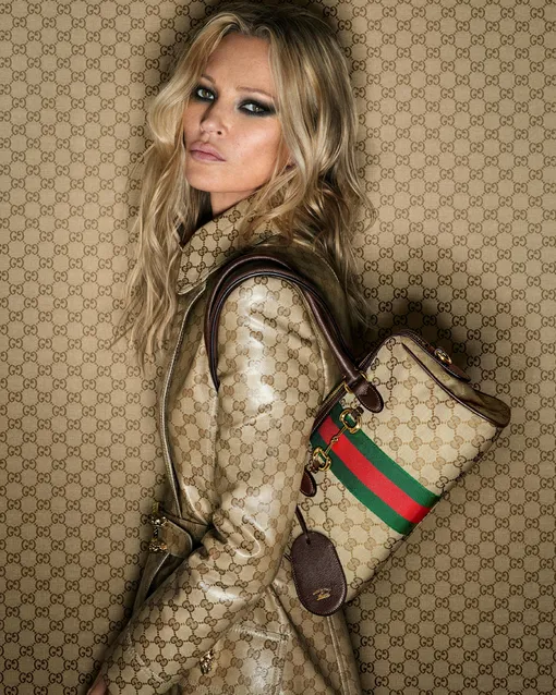 Кейт Мосс в кампейне Gucci Borsetto 2026 Кейт Мосс в кампейне Gucci Borsetto 2026
