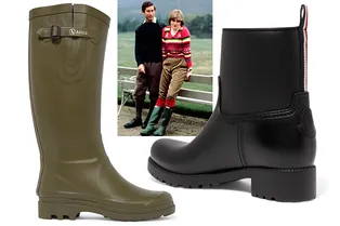 Носим резиновые сапоги в дождь как принцесса Диана и Марго Робби