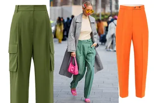 Как поднять себе настроение: носите яркие цветные брюки