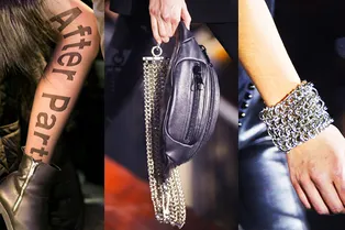 В фокусе: тяжелые цепи, кожаные «бананы» и statement-капрон с шоу Alexander Wang В фокусе: тяжелые цепи, кожаные «бананы» и statement-капрон с шоу Alexander Wang