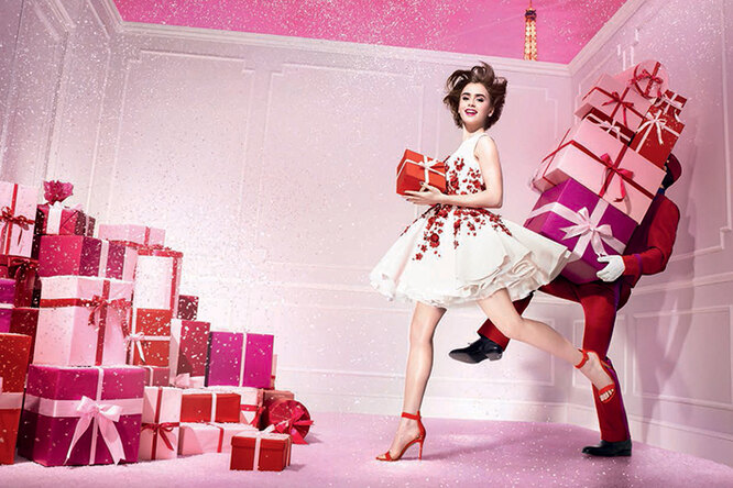 Все оттенки розового в рождественской коллекции Lancôme