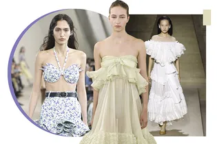 Весна — время одеваться в рюши. Вот как их предлагают носить дизайнеры в этом сезоне