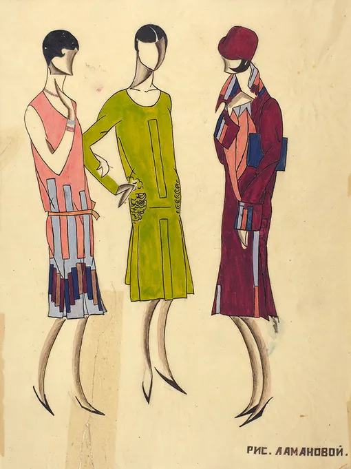 Эскизы платьев (1930)