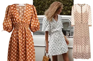 10 платьев в горошек на весну
