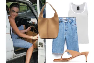 Носите джинсовые велосипедки как Карла Бруни в 1997 году