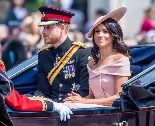 Меган Маркл на параде в честь дня рождения Елизаветы II