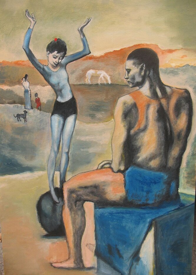 Пабло Пикассо, «Девочка на шаре».