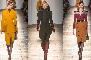 Укладки валиком, шубы-чубакки и чулки в мушку на шоу Bottega Veneta Укладки валиком, шубы-чубакки и чулки в мушку на шоу Bottega Veneta