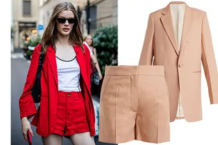 Брюки превращаются: 7 легких костюмов с шортами для модных летних образов