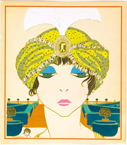 Тюрбан Poiret на иллюстрации Жоржа Лепапа, 1911