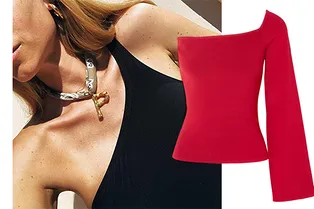 Красивая асимметрия: 10 топов и платьев на одно плечо