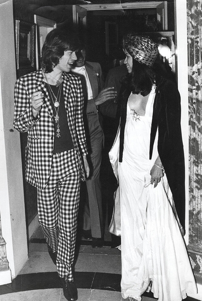 С Миком Джаггером в Париже, 1971 год