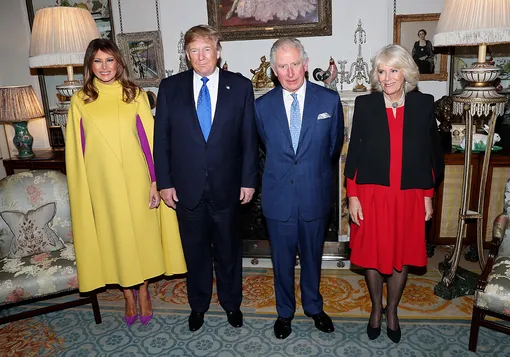 Дональд и Мелания Трамп, принц Чарльз и герцогиня Камилла