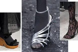 Этой весной смело носим босоножки с колготками