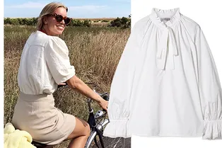 Красота по-викториански: 8 белых блуз с пышными рукавами