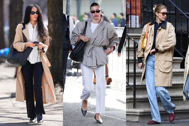 С какой обувью носить тренч этой весной: 5 проверенных вариантов