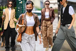 Брюки -трубы или «отцовские штаны» — фасон, который выбирают самые модные девушки