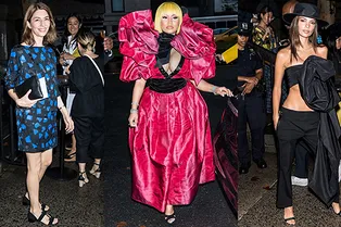 Ники Минаж, Эмили Ратаковски и София Коппола на шоу Marc Jacobs