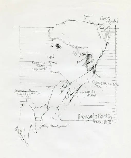 Мари Прийо, рисунок Мартина Маржелы Мари Прийо, рисунок Мартина Маржелы