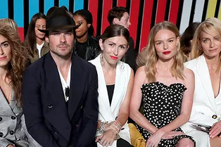 Кейт Босворт, Эмбер Валлетта и Оливия Палермо на показе Escada