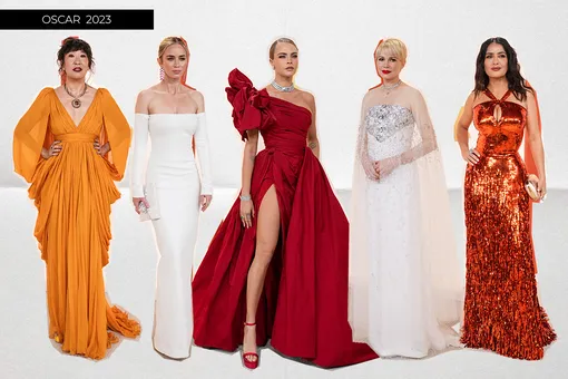 Цитрусовые оттенки и «свадебные» платья: 5 главных трендов с ковровой дорожки «Оскара»