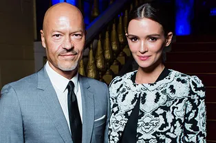 Федор Бондарчук, Паулина Андреева и Анна Чиповская на показе Maison Bohemique