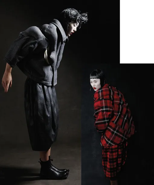 Лиу Вен в Comme des Garçons в съемке для The Symbol Корея, октябрь 2010 Лиу Вен в Comme des Garçons в съемке для The Symbol Корея, октябрь 2010