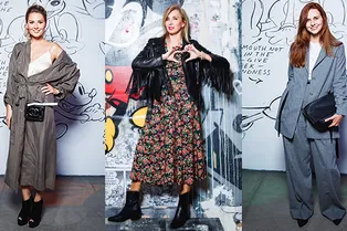 Светлана Бондарчук, Оксана Лаврентьева, Янина Студилина на шоу Alexander Terekhov for Disney