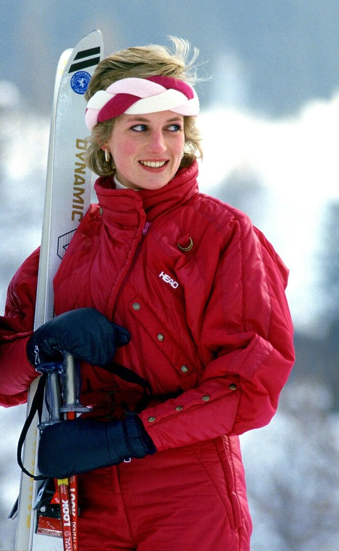 Принцесса Диана на отдыхе в Швейцарии, 1986