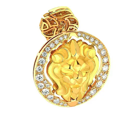 Король зверей – любимец Коко. Серьги Sous le signe du lion, Chanel (желтое золото, бриллианты).