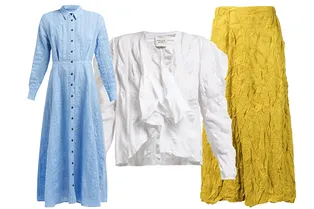 11 вещей из жатого хлопка и льна, которые спасут от жары и сэкономят время на глажку