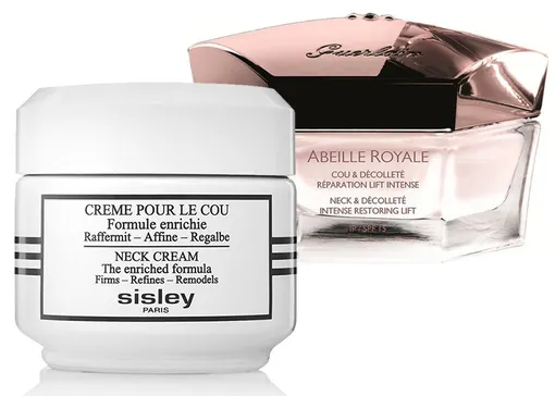 Крем для шеи Sisley Neck Cream; крем для шеи и декольте Guerlain Abeille Royale