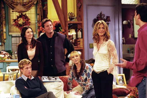 Питт и Энистон в сериале «Друзья»