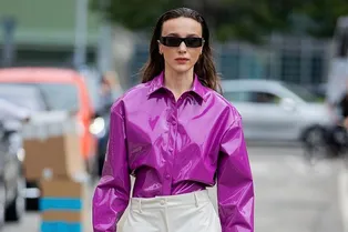 Самые модные рубашки этой осени — кожаные