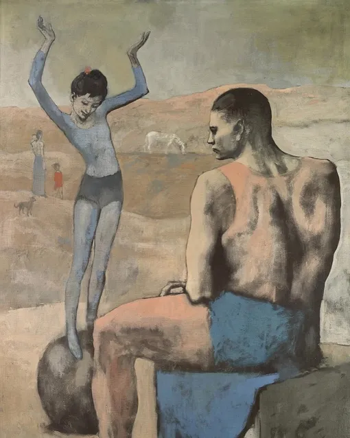 Пабло Пикассо. Девочка на шаре. 1905