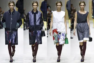 Наглядная многослойность: зачем на показе Prada модели «раздевались»