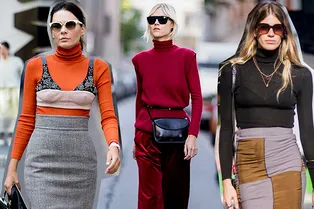 Как стать самой модной в обычной водолазке: 14 примеров от звезд стритстайла