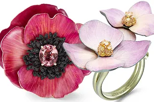 Лепестки из титана и роса из бриллиантов в новой коллекции Boucheron Nature Triomphante