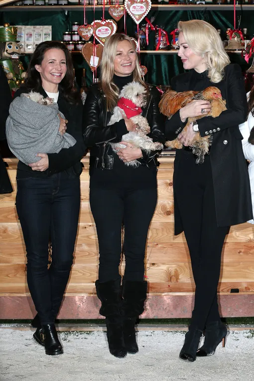 Кристин Дэвис, Кейт Мосс и Кэтрин Глок