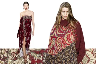 Перейти с красной ковровой дорожки на обычную: чье платье-ковер вам по душе — Oscar de la Renta или Etro?