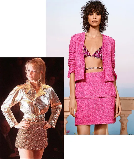 Versace осень-зима 1994/95; Chanel Cruise 2020/21