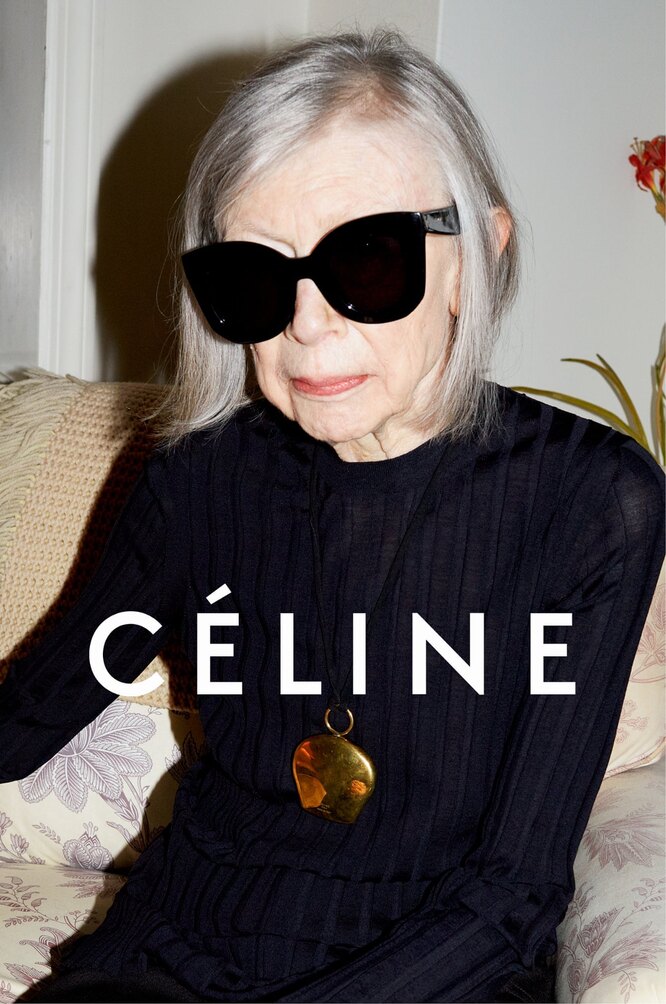 Джоан Дидион в рекламной кампании Celine весна-лето 2015