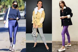 Как носить цветные леггинсы за пределами спортзала