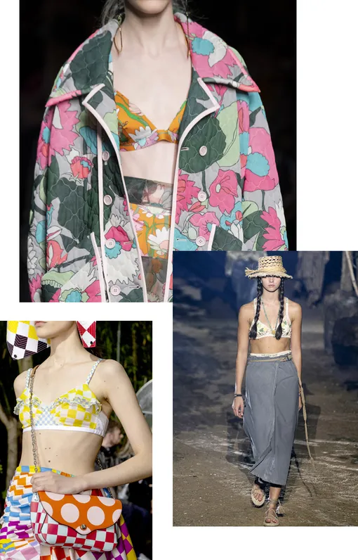Слева направо: Lanvin, Fendi, Dior, весна-лето – 2020