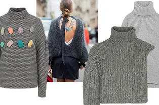 Серый — новый черный: 20 теплых свитеров цвета асфальта