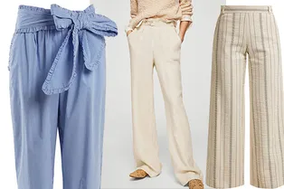 10 пар тонких хлопковых и льняных брюк для жарких летних дней