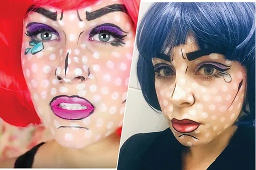 Эксперимент: редакция пробует делать макияж на Хэллоуин по YouTube-урокам