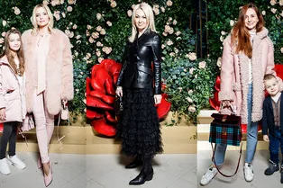 Яна Рудковская, Наталья Якимчик и Тата Бондарчук на ледовом шоу «Аленький цветочек»