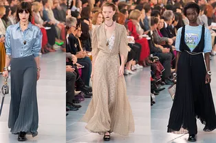 Футболки с принтами и викторианские платья в коллекции Chloé