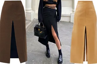 10 юбок с глубоким разрезом для женственных образов